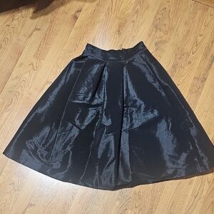 Ronni Nicole Shimmering Black A-Line Skirt